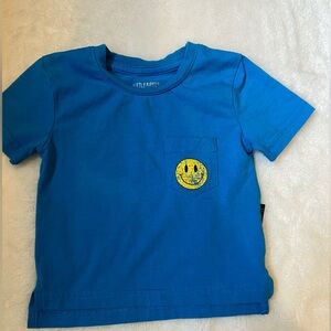 Little Bipsy Blue Tee with Yellow Smiley